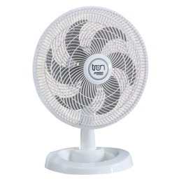 Ventilador Médio Maggie Branco Oscilante 220V Pás Prata - 1
