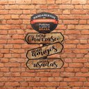 Ver imagem 3 de Placa Decorativa Mandamentos Do Churrasqueiro - Bons Amigos