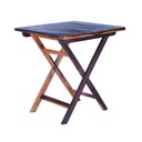 Ver imagem 2 de Kit 2 Mesas Dobráveis com 8 Cadeiras 100% Madeira Maciça Ypê Cerejeira