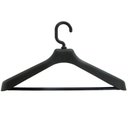 Ver imagem 1 de Cabide para Camisa Social Roupa Reforçado Ombreira Preto Closet Organizador Armário