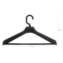 Ver imagem 3 de Cabide para Camisa Social Roupa Reforçado Ombreira Preto Closet Organizador Armário