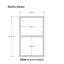 Ver imagem 4 de Nicho Organizador Suspenso para Cozinha Preto