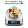 Balança Cozinha Gourmet Alimentos 10kg Aço Inox Tela LCD Touch Screem - 7