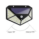 Ver imagem 4 de Luminária Solar Branco Quente 100 Led Sensor Presença 8 Unidades Spot Balizador Parede 3 Funçõ