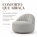 Ver imagem 4 de Kit 2 Poltronas Orgânicas Giratórias com Retorno Estofadas Design Moderno Luna Espresso Móveis