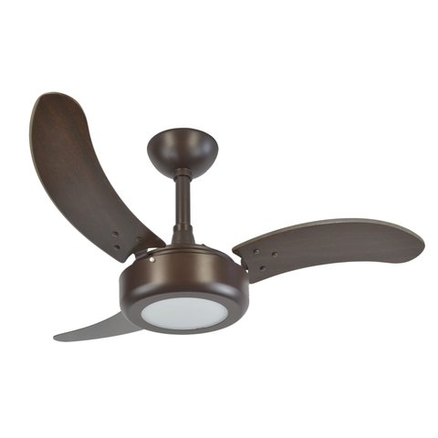 Ventilador de Teto Infinity Lux LED 6000K Marrom 3 Pás MDF Tabaco 220V 2008 Lux Led 3 Pás
