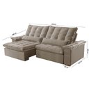 Ver imagem 6 de Sofá Victory Veludo 2 Módulos 90cm B25cm Meu Sofá Online B002 Veludo Capuccino
