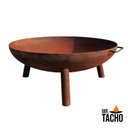 Ver imagem 1 de Fire Pit Lareira Portátil 60cm Aço Corten Lg-f10 Mr Tacho