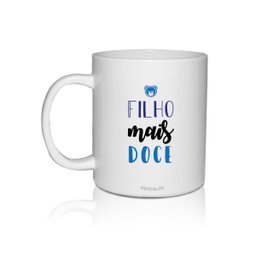 Kit 2 Canecas Brancas Dia das Crianças Filhos Doces - 3