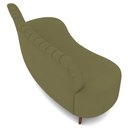 Ver imagem 5 de Sofá Chaise 2 Lugares Sala Living 135cm Pés Industrial Cayman K01 Bouclê Verde - Lyam Decor