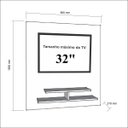 Ver imagem 2 de Painel para TV até 32Polegadas JB 5019 Luxo Preto