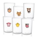 Ver imagem 1 de Kit 6 Copos Animais da Fazenda Dia das Crianças