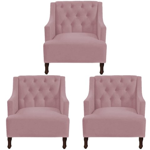 Kit 03 Poltronas Genesis Rosê