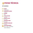 Ver imagem 4 de Conjunto com 2 Cadeiras Mdf Isadora para Sala de Jantar Moderna Turim 07/naturale