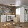 Quarto Infantil Completo com Poltrona de Amamentação Multimóveis Mp4068 Branco/bege - 1