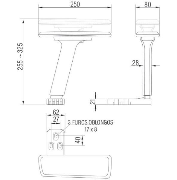 Cadeira de Escritório Addit Ergonômica Cinza - Frisokar - 3