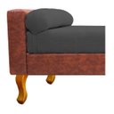 Ver imagem 7 de Recamier Félix Solteiro 160cm Corano Terracota e Linho Chumbo - Adj Decor