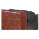 Ver mais imagens de Recamier Félix Solteiro 160cm Corano Terracota e Linho Chumbo - Adj Decor