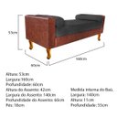 Ver imagem 4 de Recamier Félix Solteiro 160cm Corano Terracota e Linho Chumbo - Adj Decor
