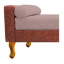 Ver imagem 7 de Recamier Félix Solteiro 160cm Corano Terracota e Linho Rosê - Adj Decor