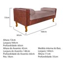 Ver imagem 4 de Recamier Félix Solteiro 160cm Corano Terracota e Linho Rosê - Adj Decor
