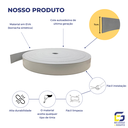 Ver imagem 3 de Moldura Painel Ripado Eva Autocolante Liso 7cmx5mm 10 Metros - Cinza