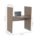 Ver imagem 2 de Balcão Ayla Mixer Affara com Passa Fio MDP BP 15mm Marrom Casah