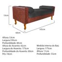 Ver imagem 4 de Recamier Félix Solteiro 195cm Corano Terracota e Linho Chumbo - Adj Decor