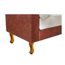 Ver imagem 6 de Recamier Félix Solteiro 195cm Corano Terracota e Linho Bege - Adj Decor