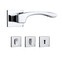 Ver imagem 1 de Fechadura União Mundial Onix Roseta Quadrada Cromo