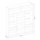 Ver imagem 2 de Closet Modulado 8 Gavetas MDF Preto Tx Amoudi Móveis