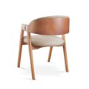 Ver imagem 6 de Conjunto Sala de Jantar 6 Lugares Cadeiras Estofadas Gaia Yescasa Marrom