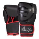 Ver imagem 3 de Kit Luva de Boxe Muay Thai - Naja Black Preto/vermelho + Bandagem+bucal:16/preto/vermelho