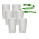 Ver imagem 1 de 6 Copos Eco Branco com Cordão Green Cups 500 ml