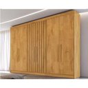 Ver imagem 1 de Guarda Roupa Casal Potente 6 Portas c/ 4 Ripados e 6 Gavetas Peroba - Europa