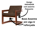 Ver imagem 7 de Poltrona Cadeira Detroit Couríssimo Facto Telha Estrutura Bronze