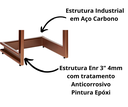 Ver imagem 5 de Poltrona Cadeira Detroit Couríssimo Facto Telha Estrutura Bronze