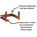 Ver imagem 5 de Poltrona Cadeira Detroit Couríssimo Facto Telha Estrutura Bronze