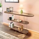 Ver imagem 4 de Home Suspenso Astor Castanho Off White com Kit Mesa de Centro Sky e Aparador Infinity Castanho - Hb