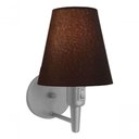Ver imagem 4 de Arandela Cone Md-2013 Cinza C- Inter Liga e Desl Cúpula em Tecido Café - Bivolt