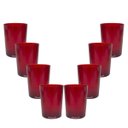 Ver imagem 1 de Kit 8 Copos Short Drink 200ml Vermelho - Policarbonato Texturizado