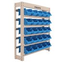 Ver imagem 1 de Kit Estante Gaveteiro Organizador 25/3 Azul - 93002 - Presto