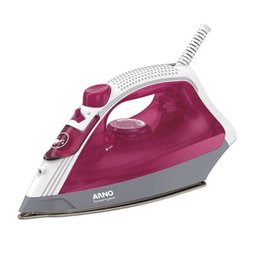 Ferro de Passar Roupa A Vapor Arno Steamgliss Rosa Ceramica 1200w - 1