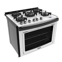 Fogão Embutir Dako Branco 5 Bocas Mesa de Vidro - Dakolors De5Vtp-Bt0 - 1