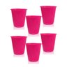Kit 6 Baldes de Pipoca Rosa 1l - Polipropileno - 1