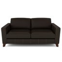 Ver imagem 2 de Sofá Sala de Estar Living 3 Lugares 240cm Presley Pés Madeira Couro Marrom G52 - Gran Belo