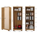 Ver imagem 6 de Armario Multiuso 2 Portas Versa 11686 71 Cm Carvalho Am Off White Incp