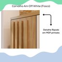 Ver imagem 4 de Armario Multiuso 2 Portas Versa 11686 71 Cm Carvalho Am Off White Incp