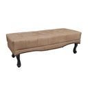 Ver imagem 1 de Calçadeira Recamier Casal Queen 160cm Alba Suede Bege