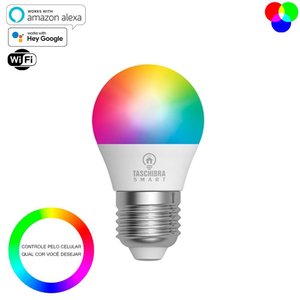Smart Lampada Wi-fi Led Taschibra 6w Bolinha G45